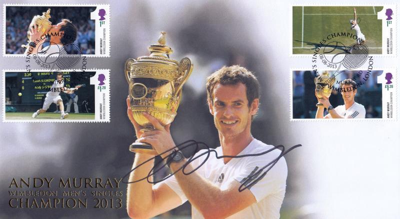 2013 (08) Andy Murray Wimbledon Win M/S - Internet Official - Signed by Andy Murray