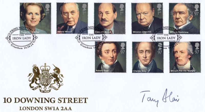 2014 (10) British Prime Ministers - Internet 10 Downing Street Official - Signed by Tony Blair