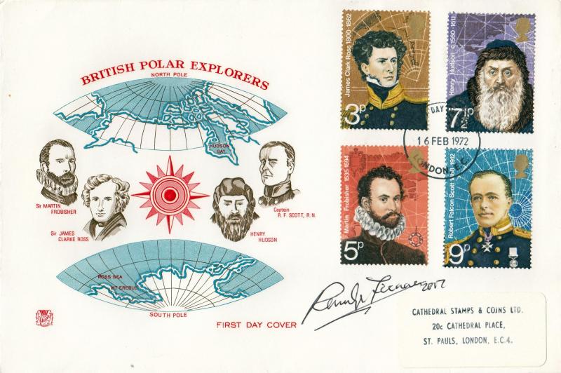 1972 (02) Explorers - Stuart - London EC FDI - Signed by Ranulph Fiennes