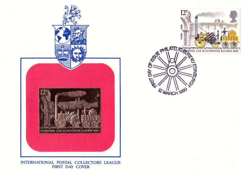 1975 (08) Railways - International Postal Collectors League Cover - 12p - Edinburgh H/S