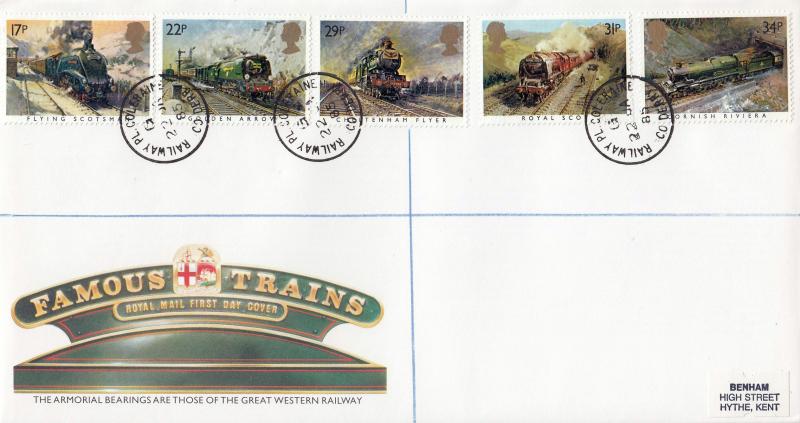 1985 (01) Famous Trains - RM - Railway Place CDS