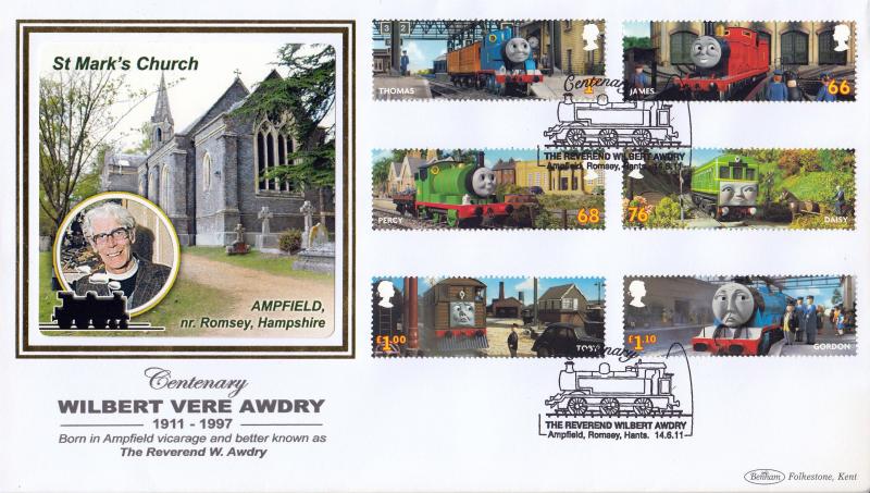 2011 (06) Thomas The Tank Engine (Stamps) - Benham BLCS 504 'Reverend Wilbert Awdry' Ampfield Official