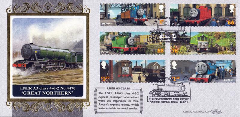 2011 (06) Thomas The Tank Engine (Stamps) - Benham 'LNER A3 Class Great Northern' ALTERNATIVE Official