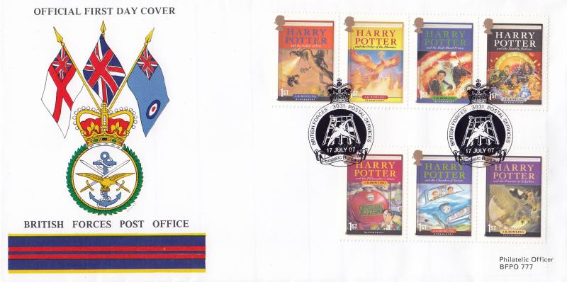 2007 (07) Harry Potter (Stamps) - BFPO Forces 3031 Official