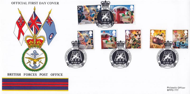 2010 (11) Christmas (Stamps) - BFPO Forces 3127 Official