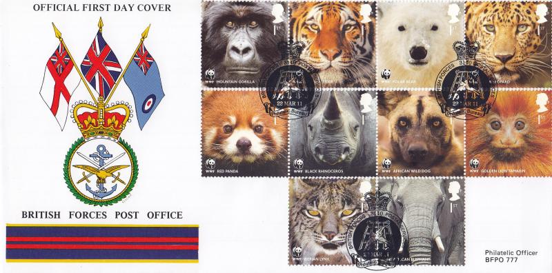 2011 (03) WWF (Stamps) - BFPO Forces 3140 Official