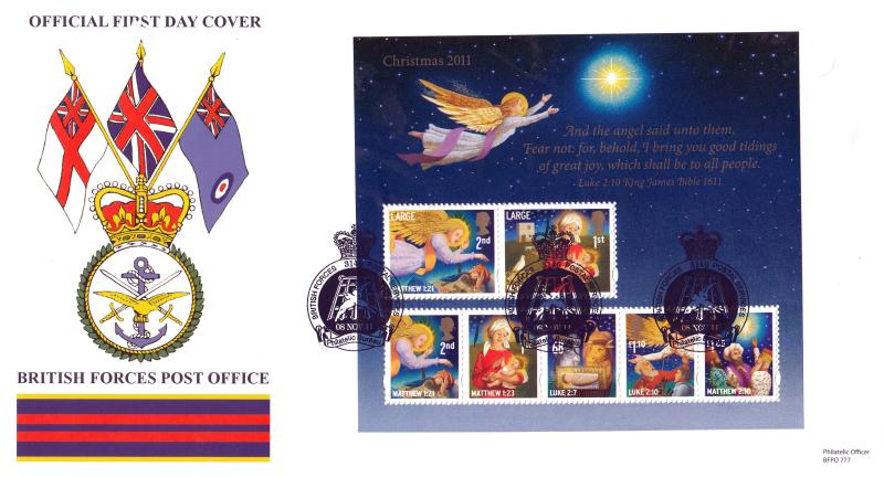 2011 (11) Christmas (M/S) - BFPO Forces 3149 Official
