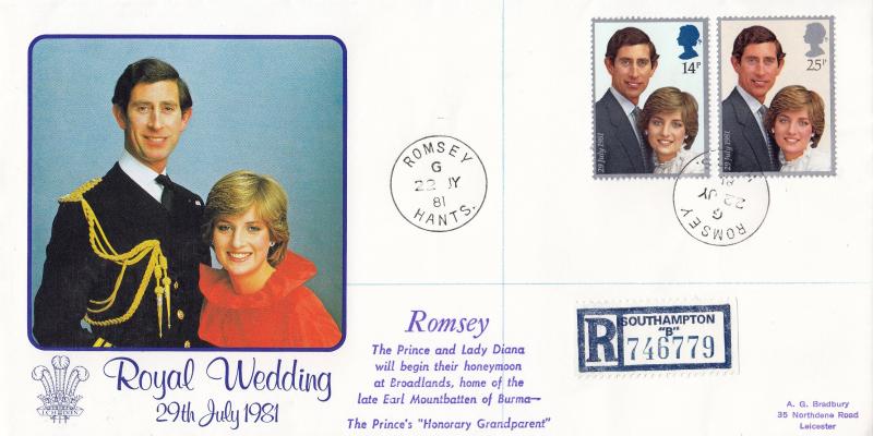 1981 (07) Wedding - Bradbury 'Formal Pose' Cover - Romsey CDS