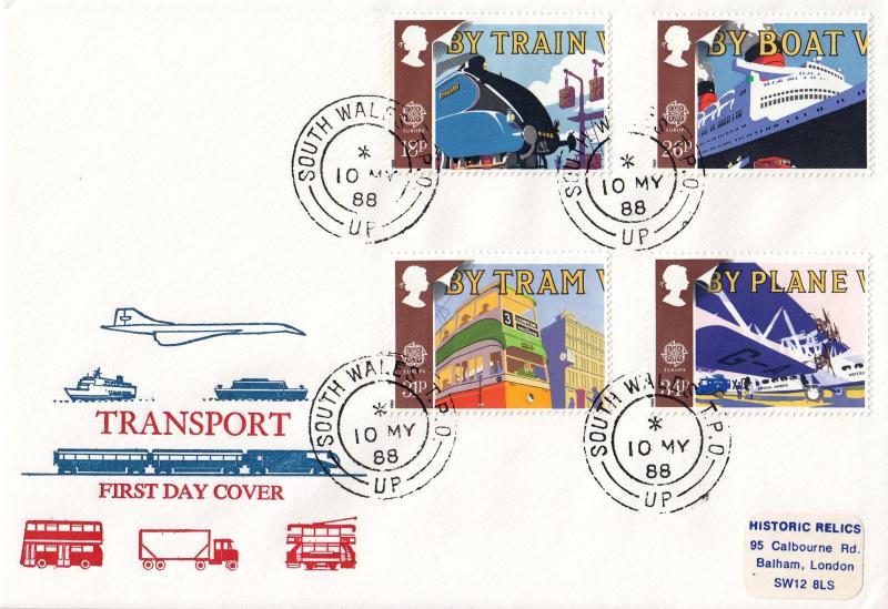 1988 (05) Transport - Historic Relics Cover - South Wales TPO UP CDS