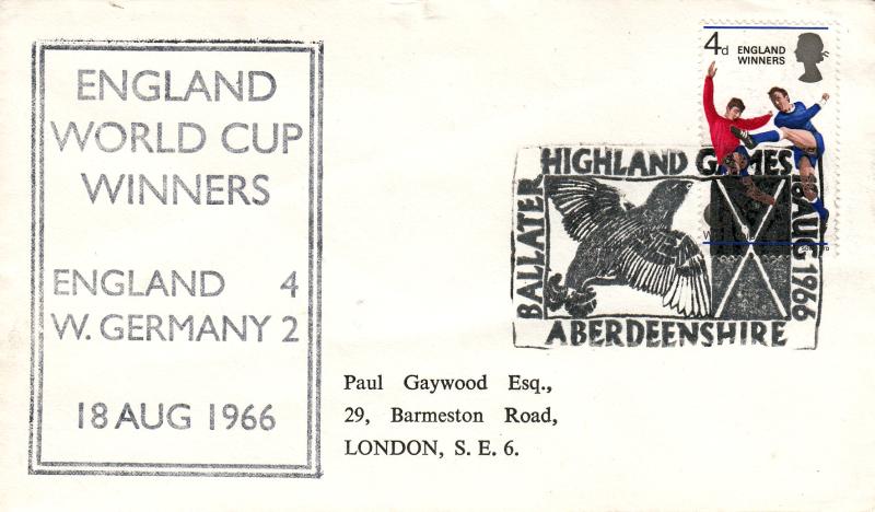 1966 (08) Winners - 'Score Card Display Text' Official - Highland Games, Ballater H/S
