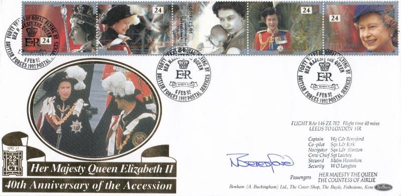 1992 (02) Accession - Benham SPG 15 'Queen's Flight' Special - Signed Wing Commander Beresford