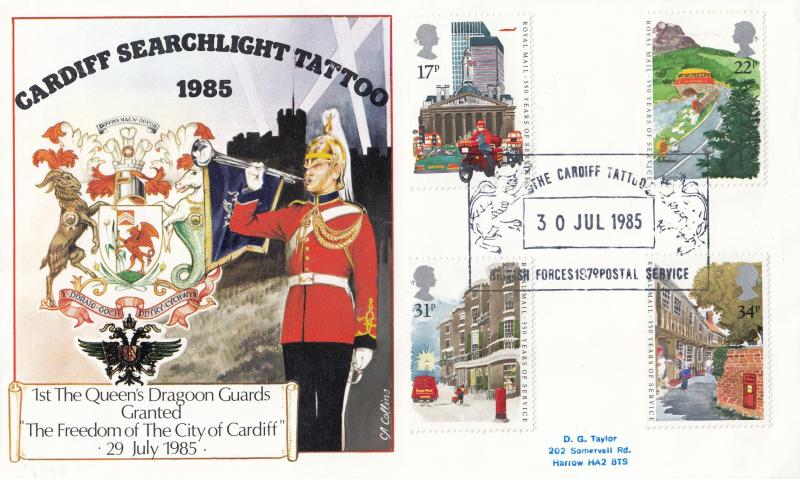 1985 (07) Royal Mail - Cardiff Searchlight Tattoo Official