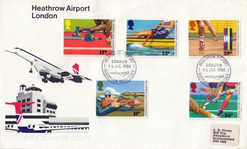 1986 (07) Sports - Heathrow Airport, Hounslow Official