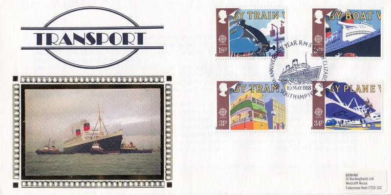 1988 (05) Transport - Benham 'Star' Cover - RMS Queen Elizabeth, Southampton H/S