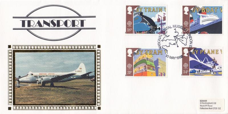 1988 (05) Transport - Benham 'Star' Cover - National Postal Museum H/S
