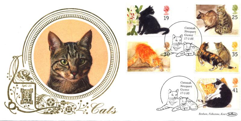 1995 (01) Cats - Benham SPG 25 'Catash, Newport' Official (Grey Cat Image)