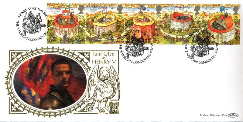 1995 (08) Shakespeare's Globe - Benham SPG 26 'Henry V, Barbican' Official