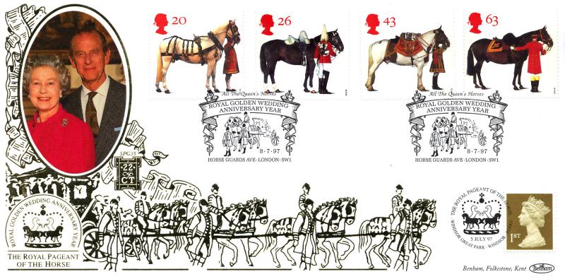1997 (07) Queen's Horses - Benham SPG 35 'Horse Guards Ave' Official (Doubled 5th July)