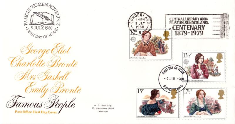 1980 (07) Women - PO - Central Library and Museum Centenary Slogan