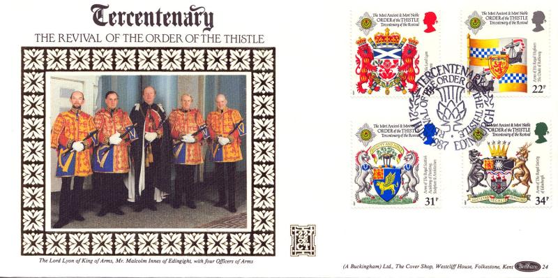 1987 (07) Scottish Heraldry - Benham Gold (500) Official