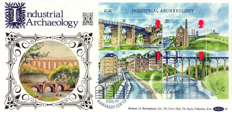 1989 (07) Industrial Archaeology (M/S) - Benham Gold (500) Official