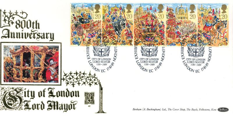 1989 (10) Lord Mayor's Show - Benham Gold (500) Official