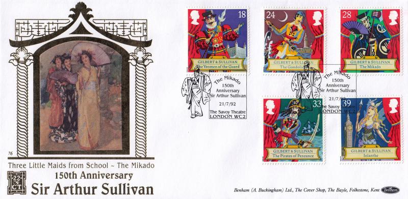 1992 (07) Gilbert & Sullivan - Benham Gold (500) Official