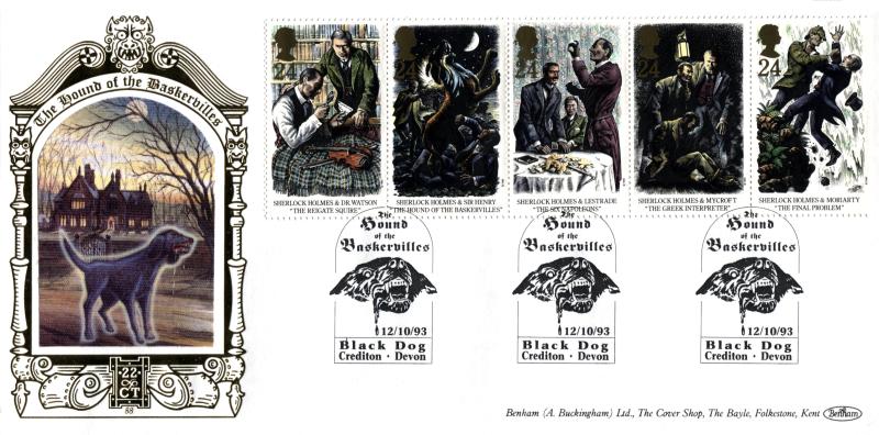 1993 (10) Sherlock Holmes - Benham Gold (500) Official
