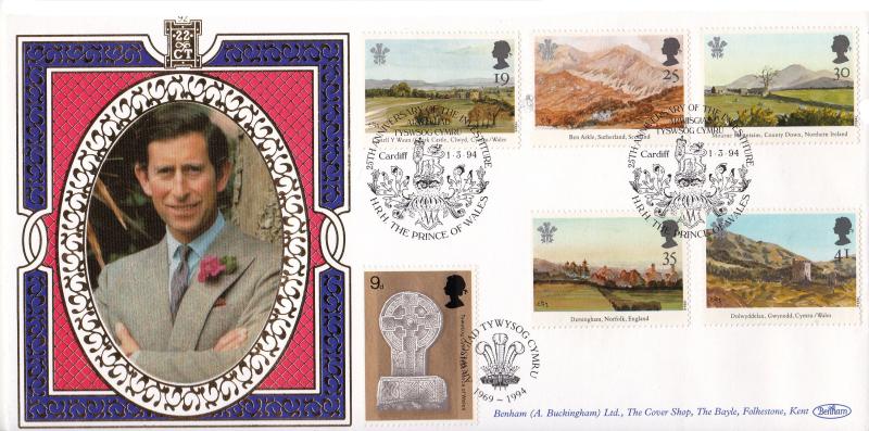 1994 (03) Prince of Wales Paintings - Benham Gold (500) Official