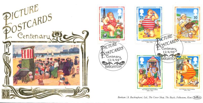 1994 (04) Postcards - Benham Gold (500) Official