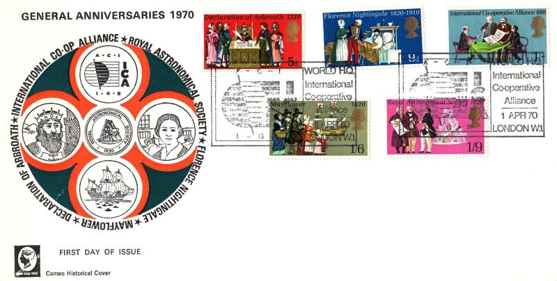 1970 (04) Anniversaries - Cameo - International Co-operative Alliance H/S