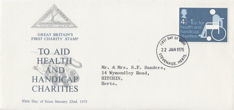 1975 (01) Charity - North Herts Stamp Club - Stevenage FDI