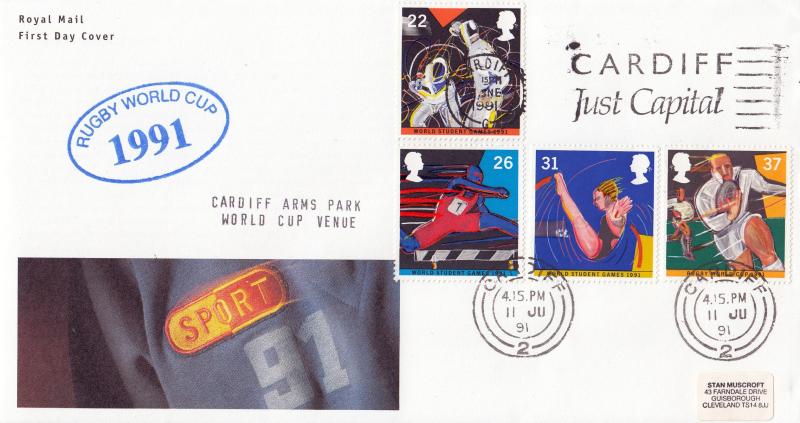 1991 (06) Sports - RM - Cardiff, Just Capital Slogan