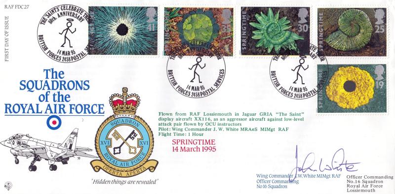 1995 (03) Springtime - RAF FDC 27 Official