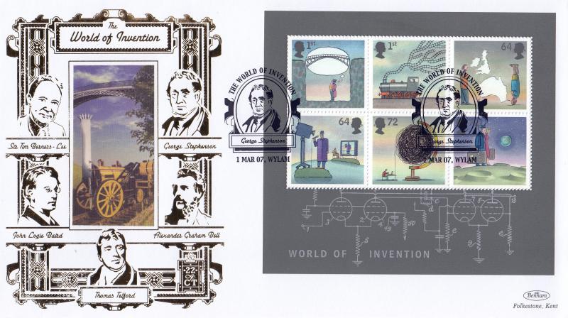 2007 (03) World of Invention (M/S) - Benham Gold (500) Official
