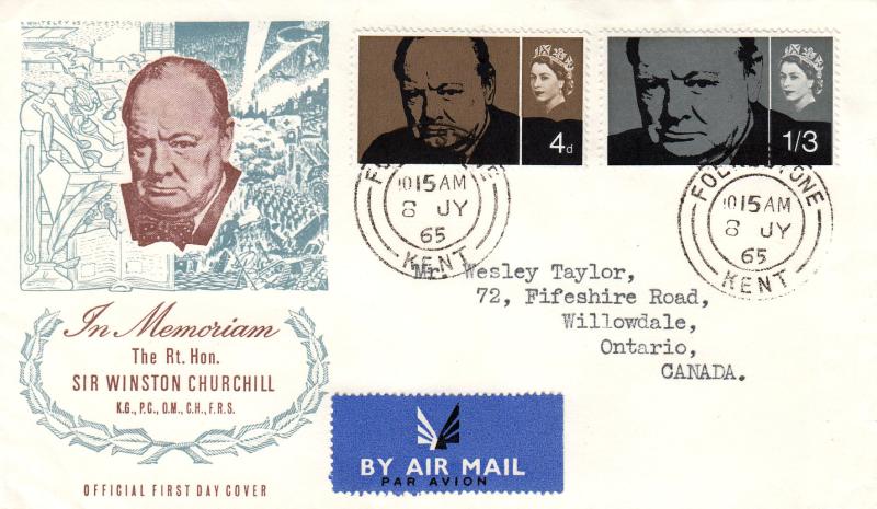 1965 (07) Churchill - Cameo Image & Blue Images Cover - Folkestone CDS