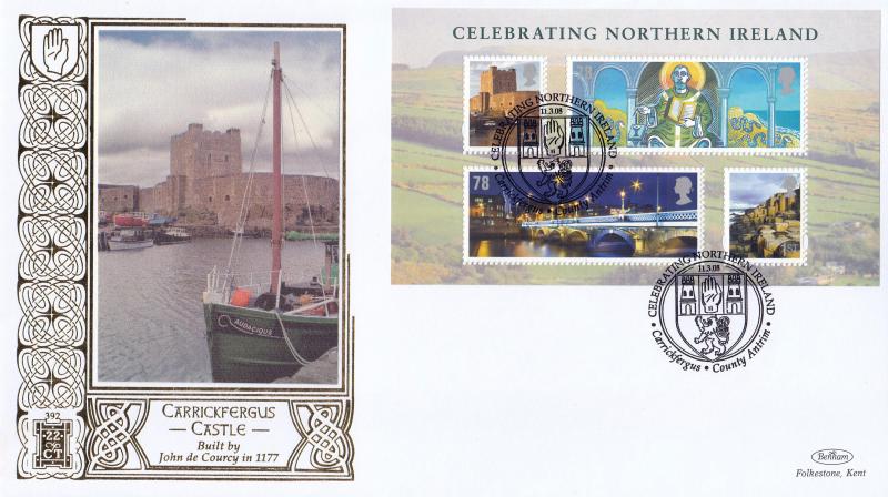 2008 (03) Northern Ireland M/S - Benham Gold (500) Official