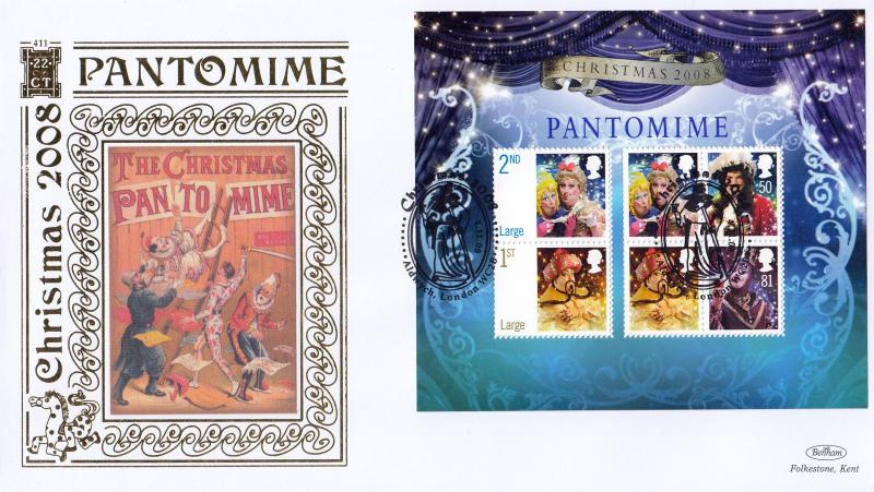 2008 (11) Christmas (M/S) - Benham Gold (500) Official