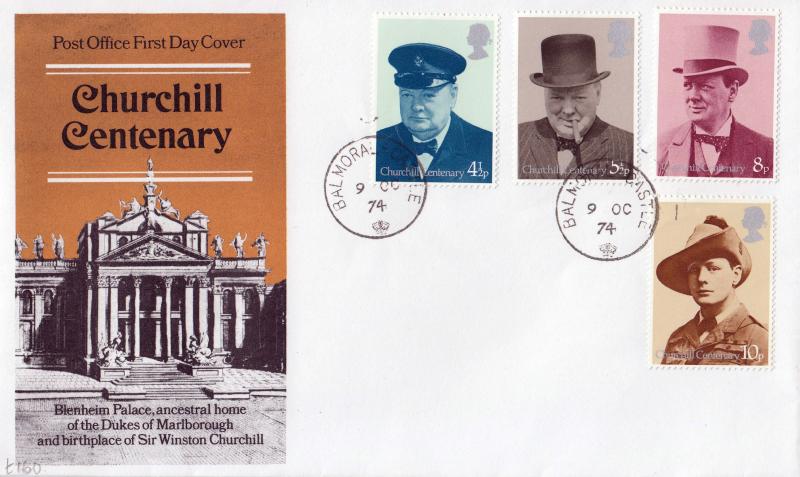 1974 (10) Churchill - PO - Balmoral Castle CDS