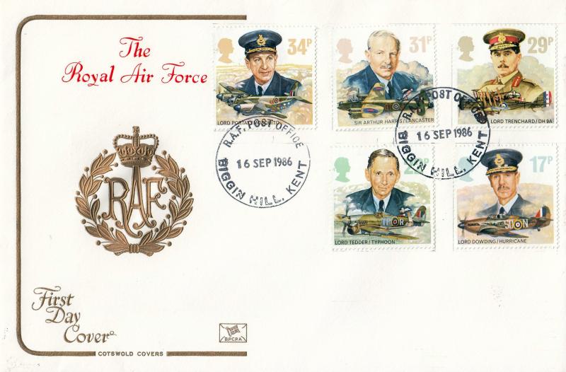 1986 (09) Royal Air Force - Cotswold - RAF Post Office, Biggin Hill CDS