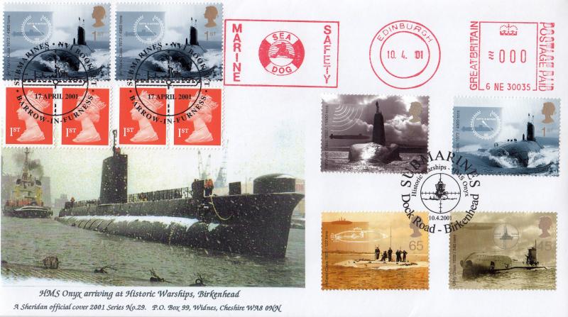 2001 (04) Submarines - Sheridan Official - Doubled with the NVI Retail Book + Sea Dog Marine Safety Meter Mark