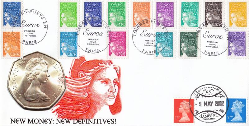 2002 (05) 1st & 2nd Class Self Adhesive Definitives - Peter Payne 'Games Rd' Official (With French Set)