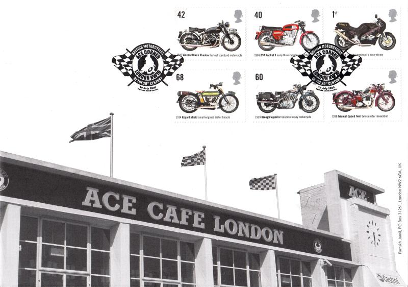 2005 (07) Motorcycles - Farrukh Jamil 'Ace Cafe - 2 Flag' Official