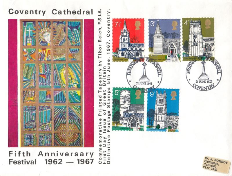 1972 (06) Churches - Coventry Cathedral Cover - Festival of Berkswell H/S
