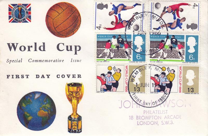 1966 (06) World Cup - Connoisseur - Ord & Phosphor - Wembley FDI