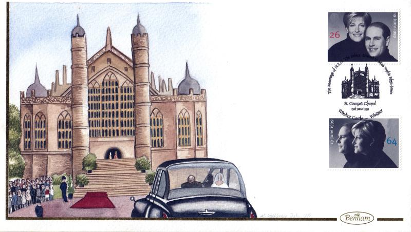 1999 (06) Wedding - Benham Hand Painted (St Georges Chapel) Official