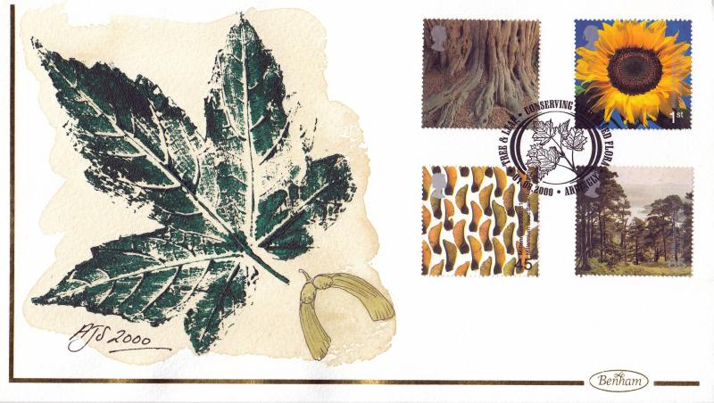 2000 (08) Tree & Leaf - Benham Hand Painted (Ardingly) Official
