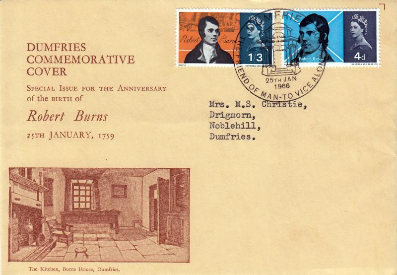 1966 (01) Robert Burns - Ord - The Kitchen, Burns House cover - Dumfries H/S