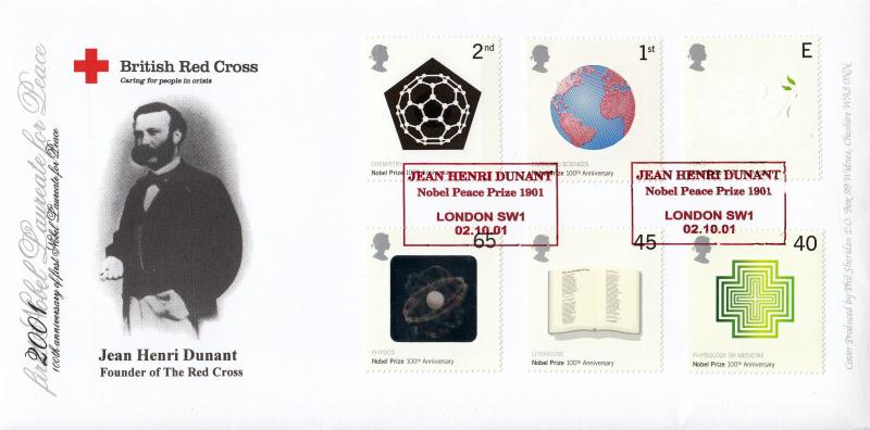 2001 (10) Nobel Prizes - British Red Cross Official