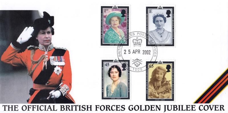 2002 (04) Queen Mother - British Forces Official - BFPO 1000 H/S